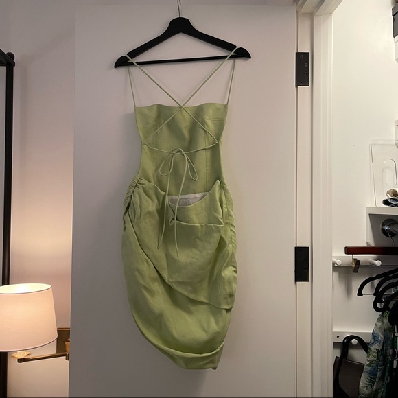 **NWT - Jacquemus Green 'La Robe Saudade' Dress - SZ 36 - Picture 11 of 16